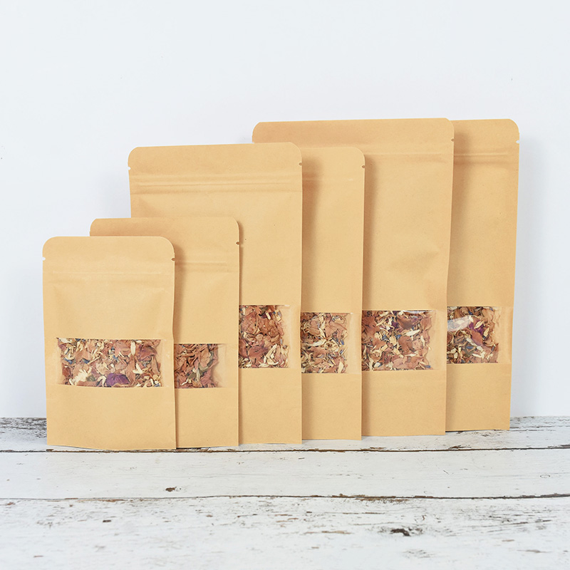 20/50pcs Kraft Paper Zip Lock  – обзор и цена Food Like Snacks