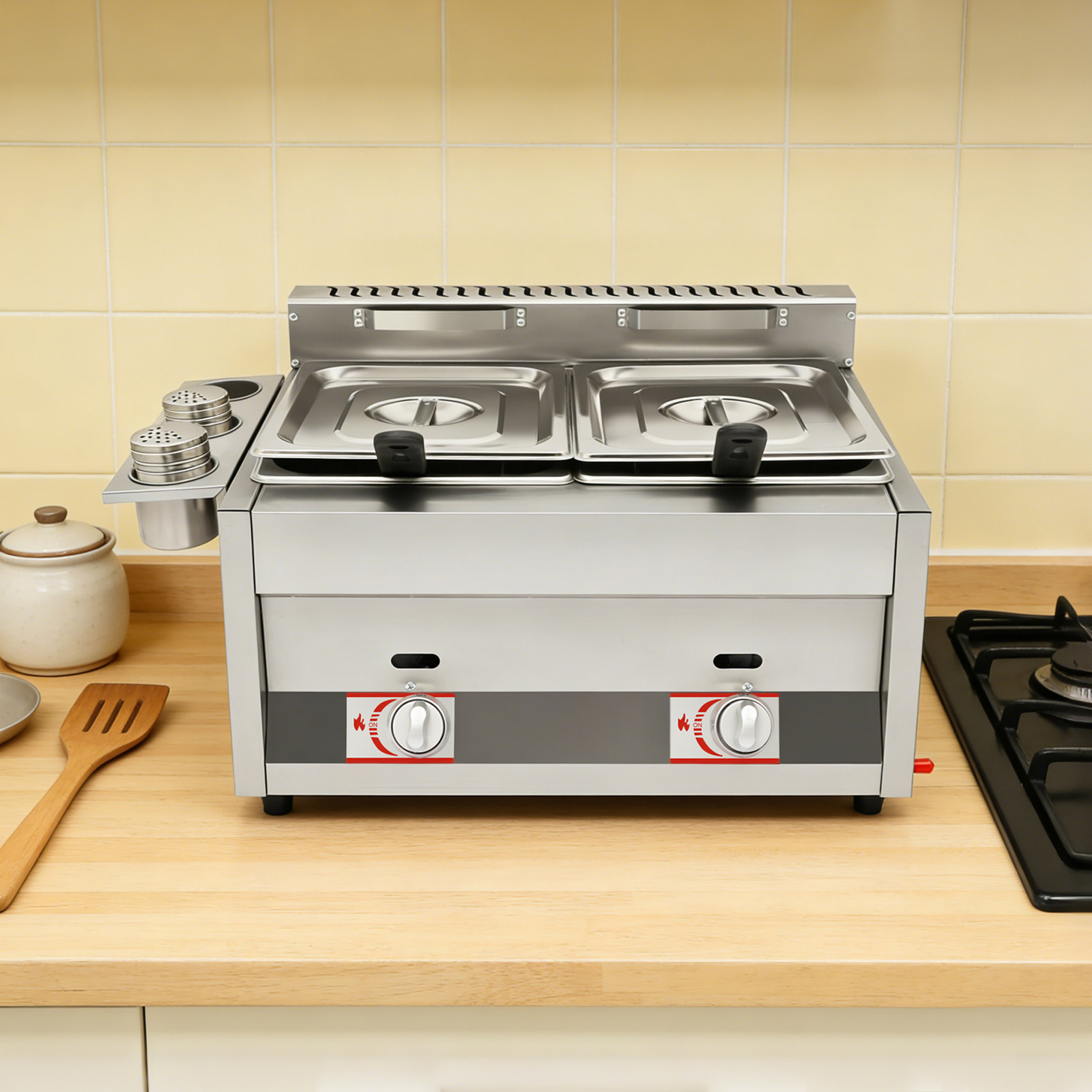 6Lx2 Dual Tank Commercial Gas  – обзор и цена Food Energy Snacks