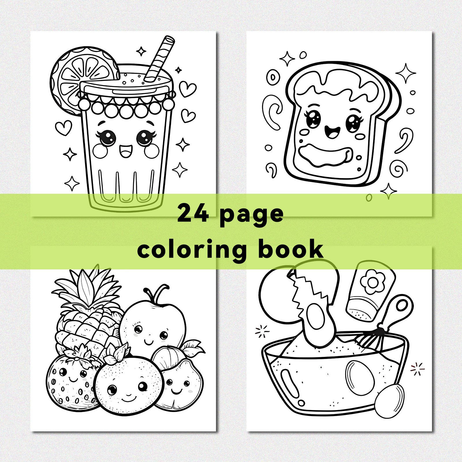 FOOD AND SNACK Coloring Book F – обзор и цена Food Snacks Coloring Book