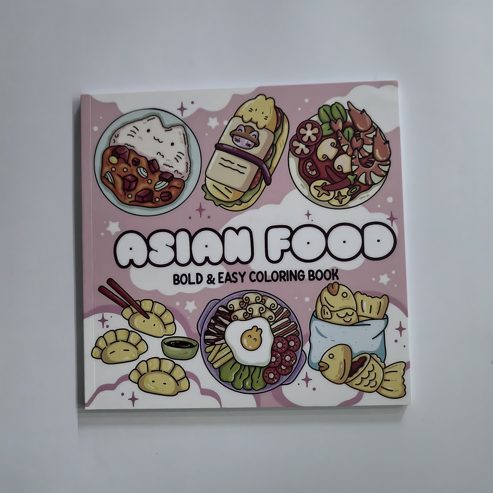 Asian Food Easy-bold Coloring  – обзор и цена Food Snacks Coloring Book