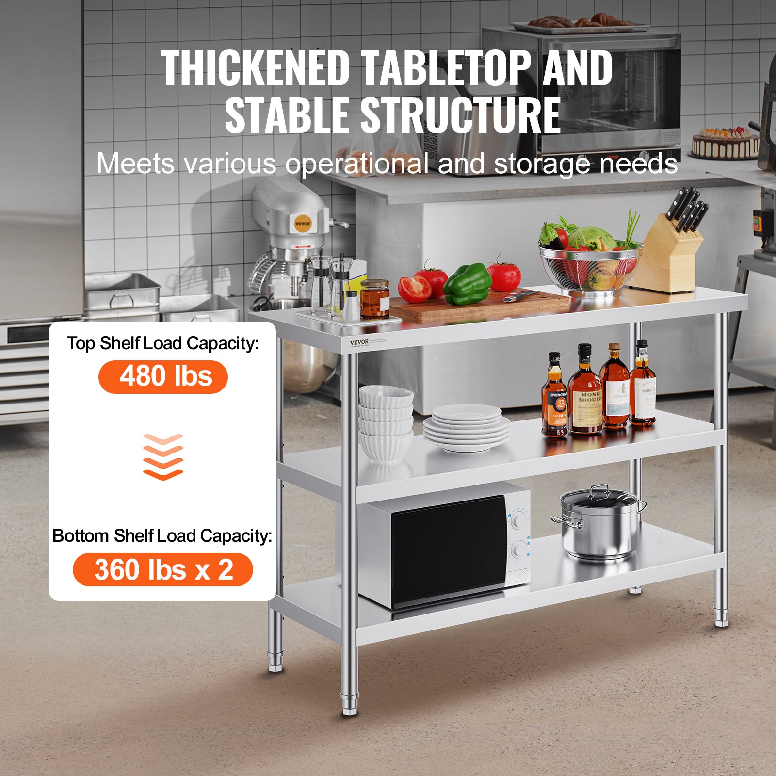 Stainless Steel Food Prep Tabl – обзор и цена Foods X