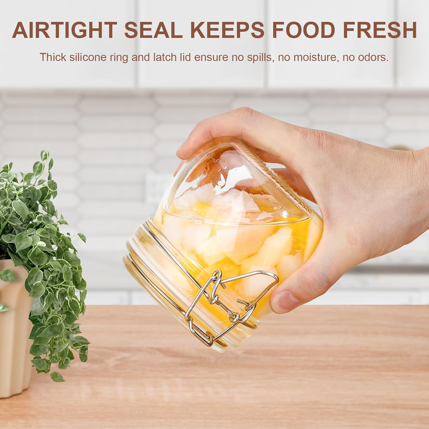 17oz Airtight Glass Jars, 6 Pa – обзор и цена Food Snacks Images