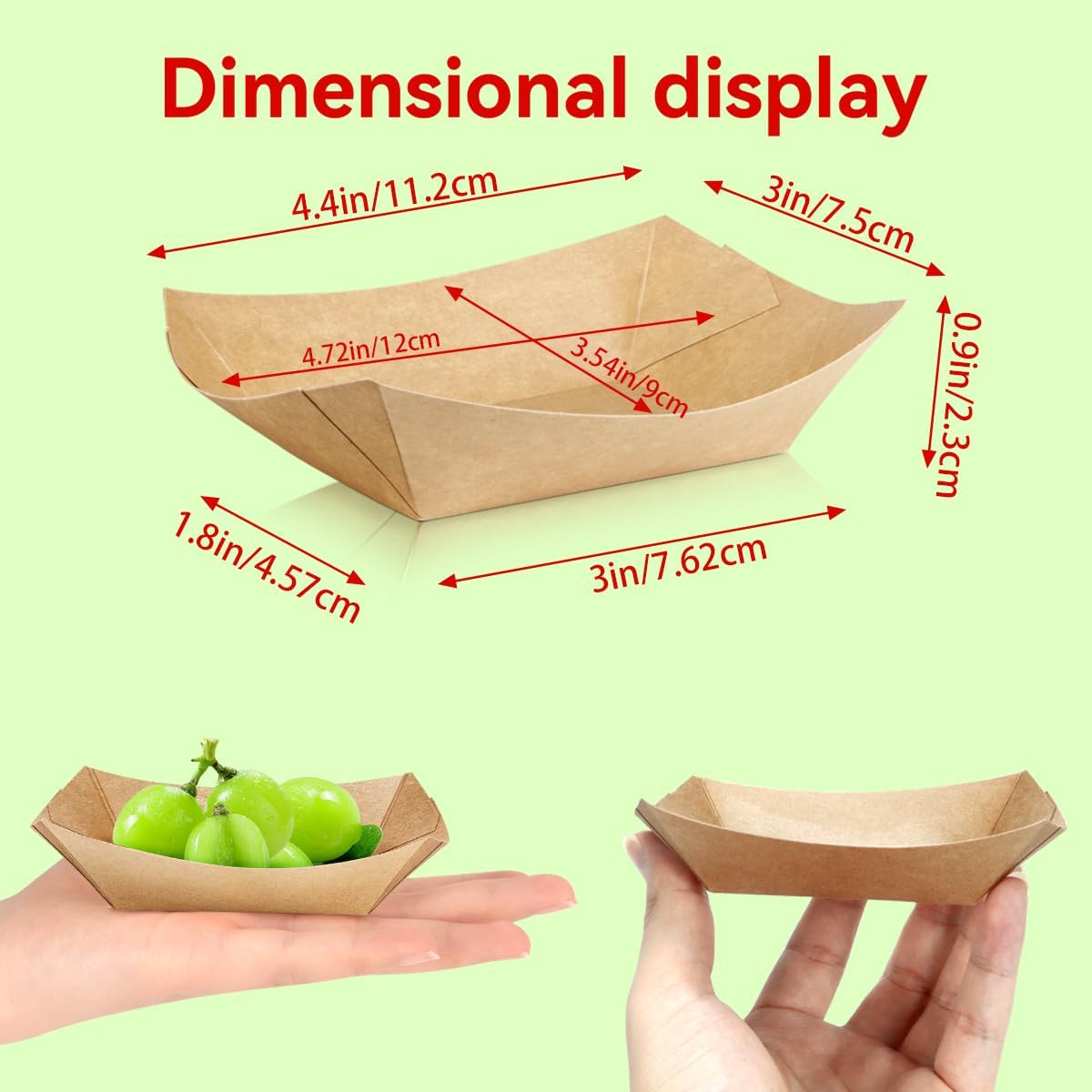 100 Pack 1/4Lb Paper Food Boat – обзор и цена Food Snacks Images