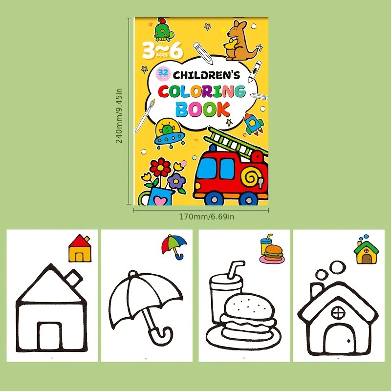Children's Drawing Book, Conta – обзор и цена Food Snacks Coloring Book