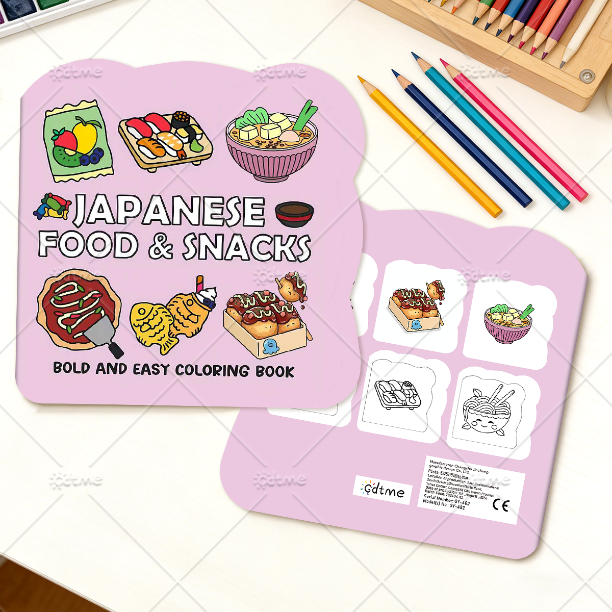 JAPANESE FOOD & SNACKS Irregul – обзор и цена Food Snacks Coloring Book
