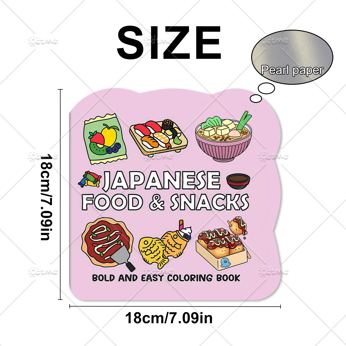JAPANESE FOOD & SNACKS Irregul – обзор и цена Food Snacks Coloring Book