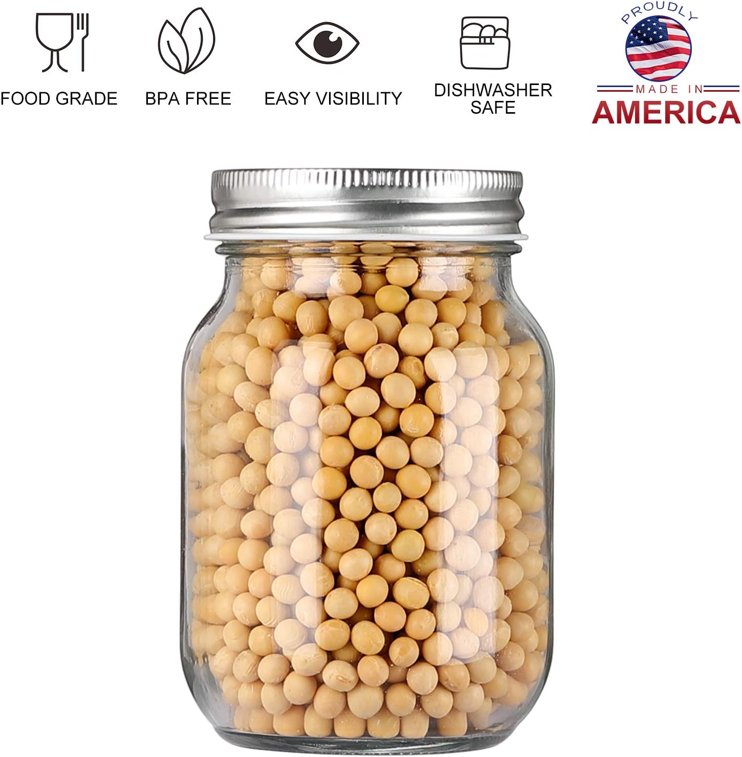 Glass Regular Mouth Mason Jars – обзор и цена Food Snacks Images